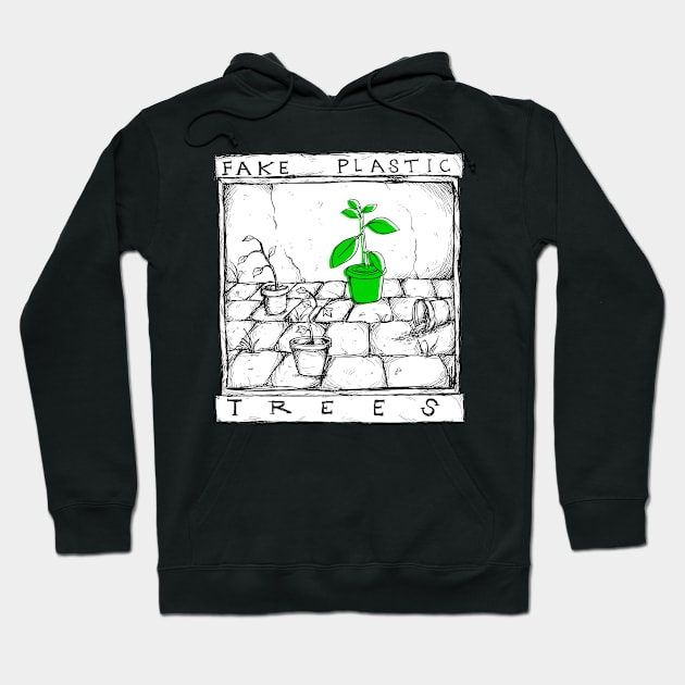 Fake Plastic Trees - Illustrated Lyrics Hoodie by bangart